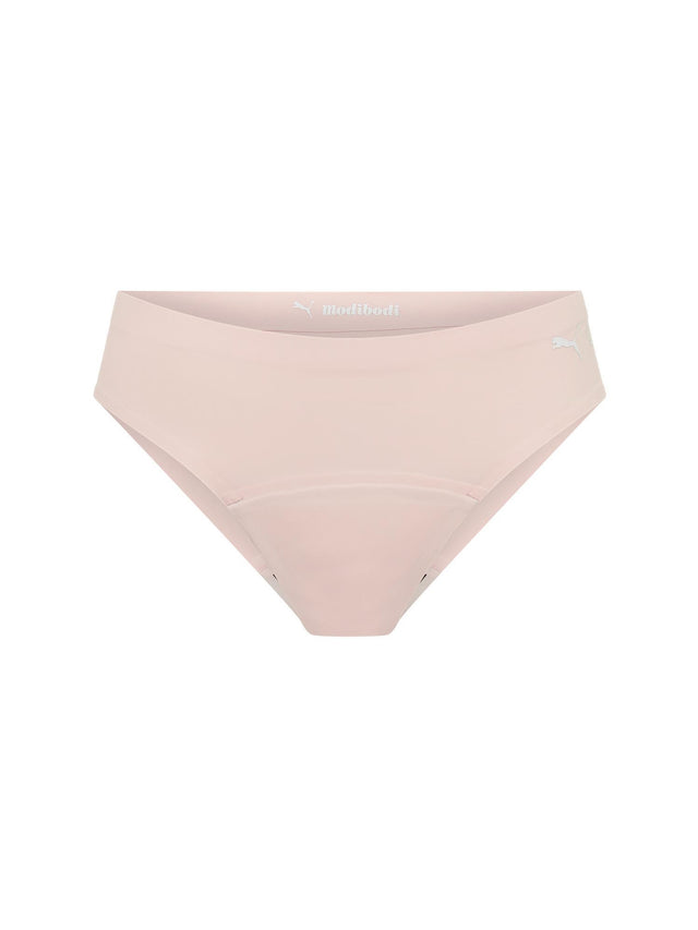 Puma X Modibodi Seamfree Active Bikini Moderate Mist Pink