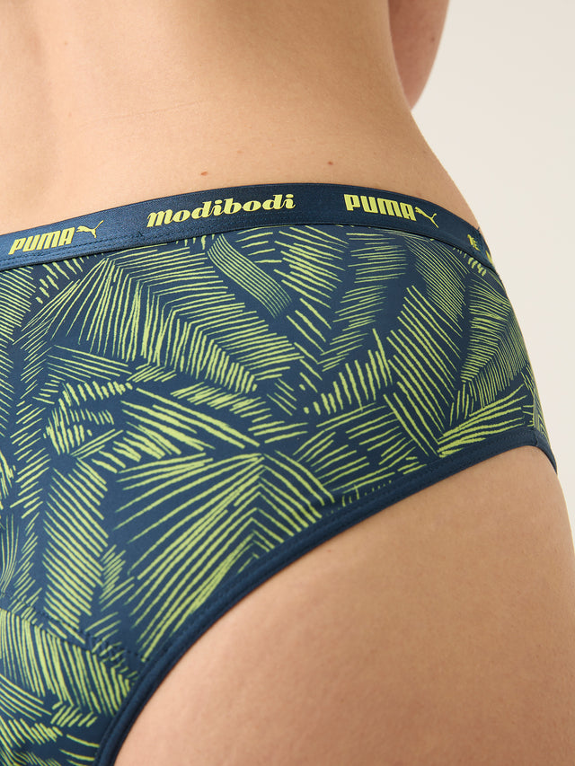 Puma X Modibodi Active Printed Classic Brief Moderate Palmengrün