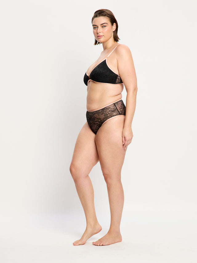 Ensemble bralette et culotte taille haute Bliss