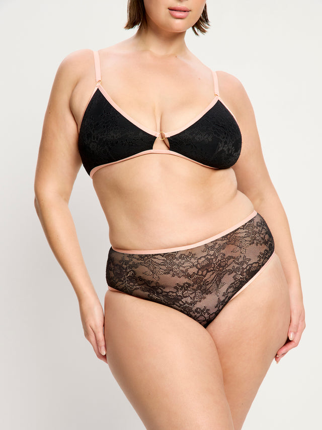 Ensemble bralette et culotte taille haute Bliss