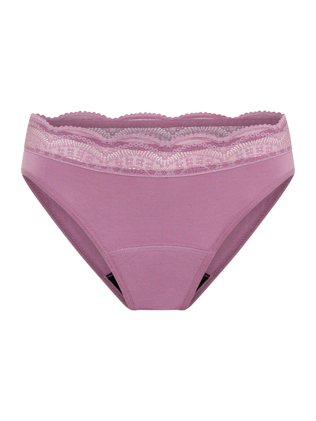 Sensual Hi Waist Bikini Light Dusky Orchid