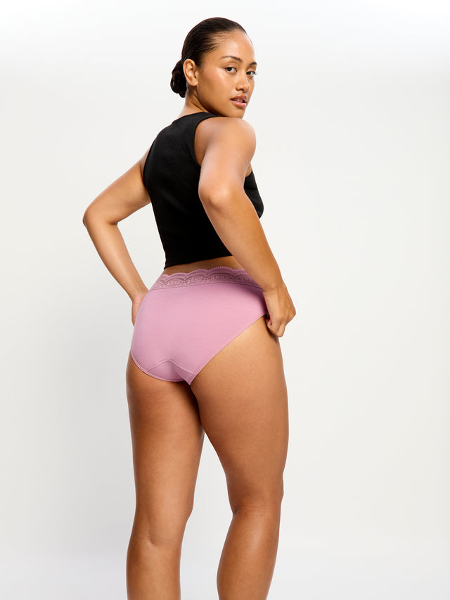 Sensual Hi Waist Bikini Light Dusky Orchid