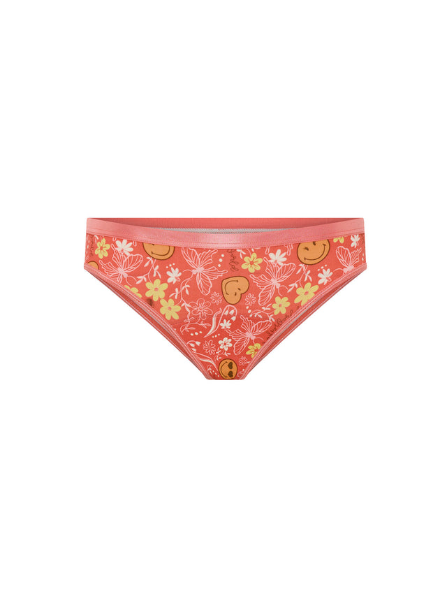 SmileyWorld® | Modibodi Classic Bikini Moderate Boho Koralle
