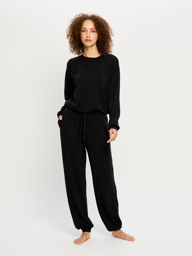 Jogging coupe classique Noir