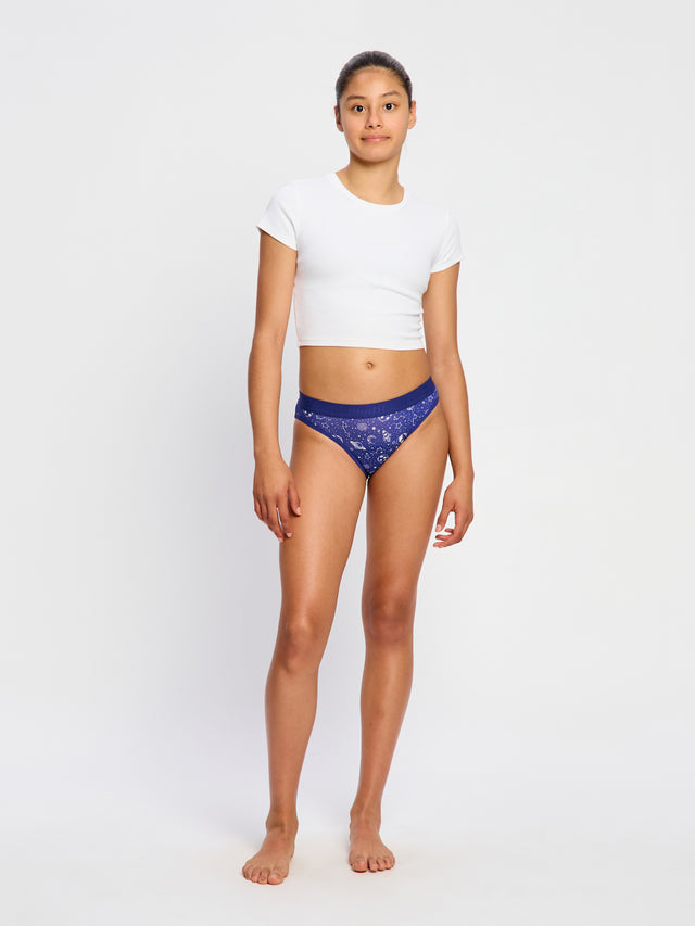Bikini taille basse ado flux moyen Bleu galactique