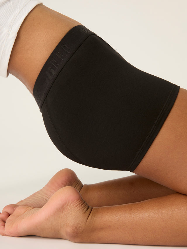 Boxer taille basse ado flux moyen Noir