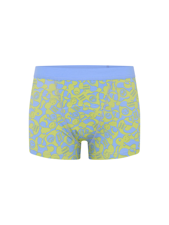 SmileyWorld® | Boxer taille basse ado Modibodi flux ultra Vert groovy