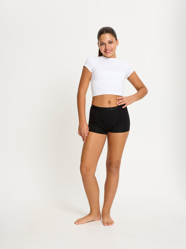 Boxer taille basse ado flux ultra Noir