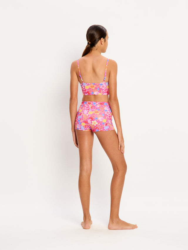 Marine Dream Teen Swimwear Hi Waist Short Super Tropicana Crush