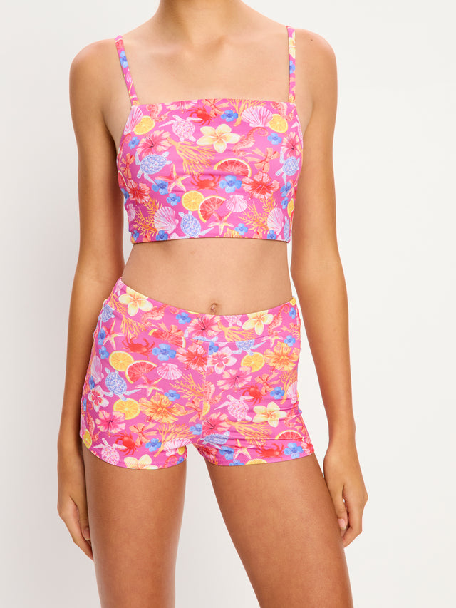 Marine Dream Teen Bademode mit hoher Taille, kurz, Super Tropicana Crush