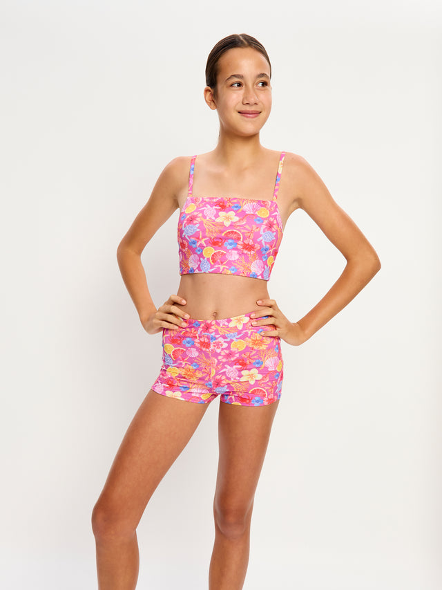 Marine Dream Teen Swimwear Hi Waist Short Super Tropicana Crush