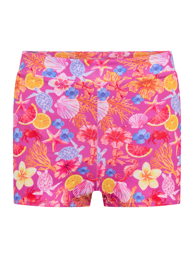 Marine Dream Teen Swimwear Hi Waist Short Super Tropicana Crush
