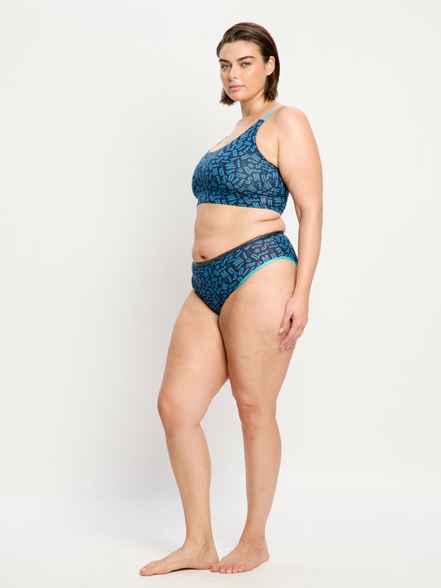 SmileyWorld® | Ensemble débardeur Modibodi dos en X et culotte taille haute
