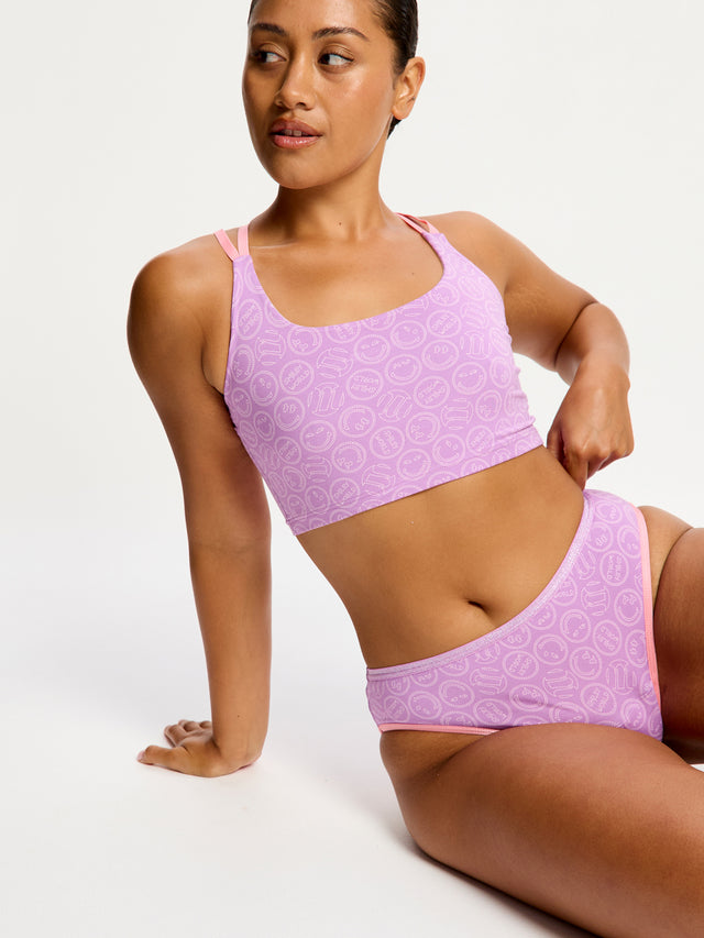 SmileyWorld® | Ensemble débardeur Modibodi dos en X et culotte cheeky