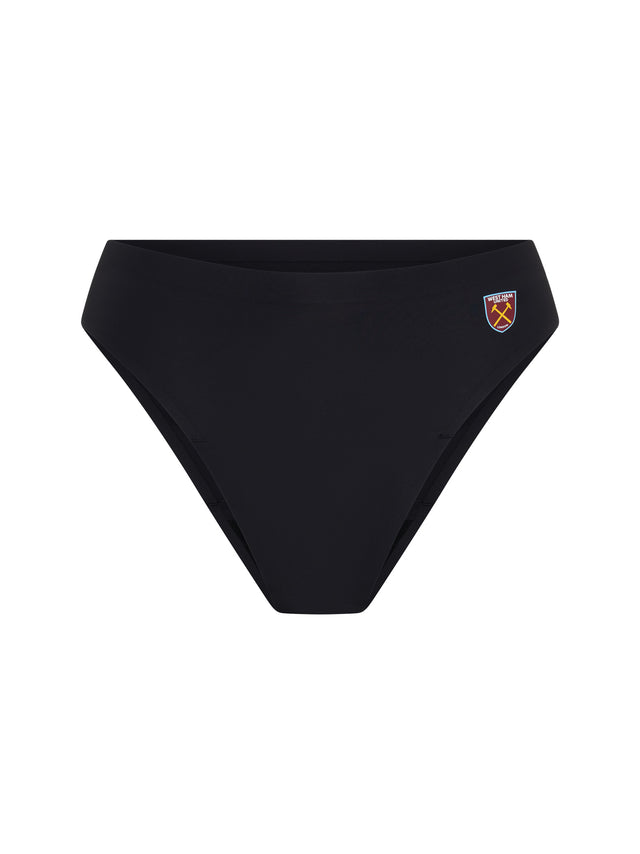 West Ham United Women X Modibodi Bikini sans coutures Noir Moyen