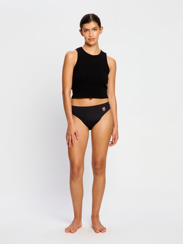 West Ham United Women X Modibodi Seamless Bikini Moderate Black