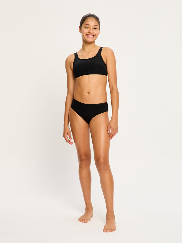 Crop Top für Teen Bademode in Schwarz