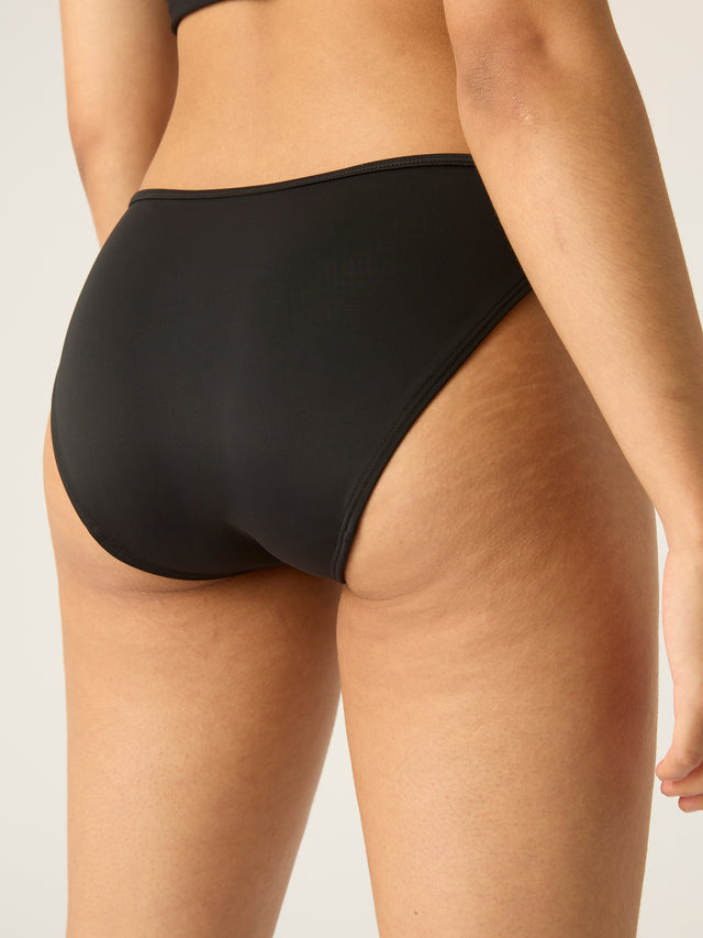 Culotte de bikini flux léger Noir