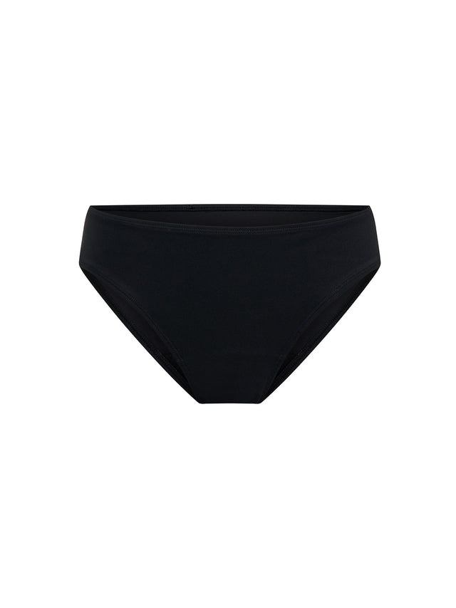 Culotte de bikini flux léger Noir