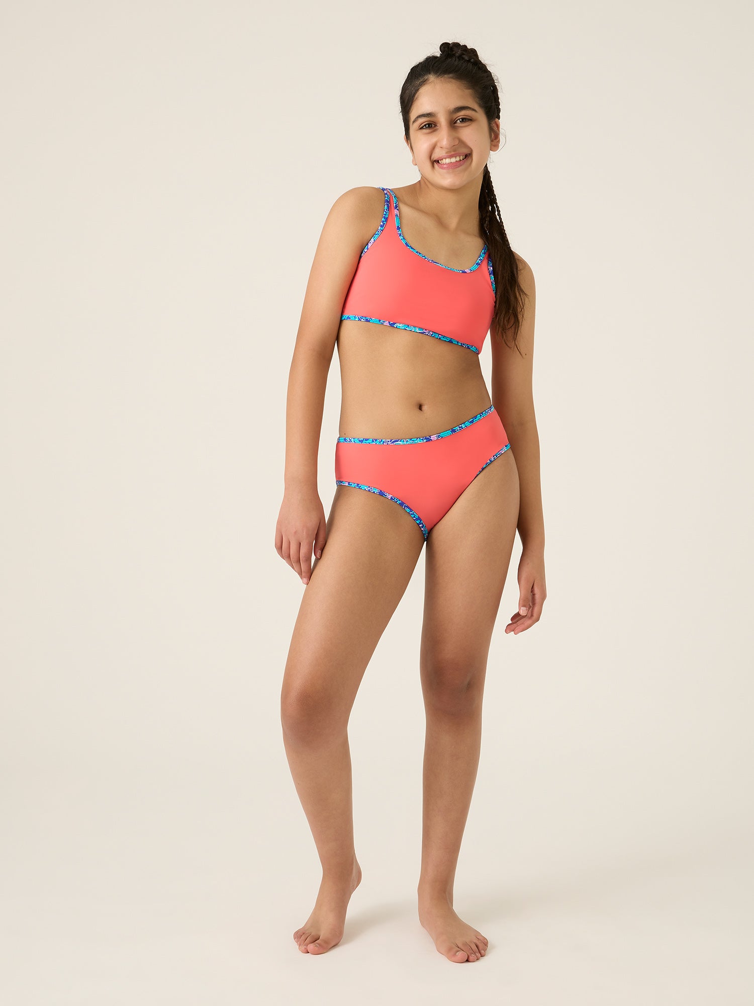 Teen Swimwear Bikini Brief Light-Moderate Pink Coral