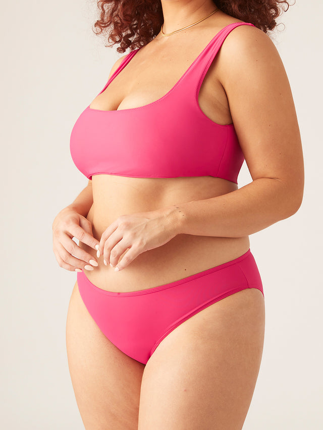 Culotte de bikini flux léger Rose panthère