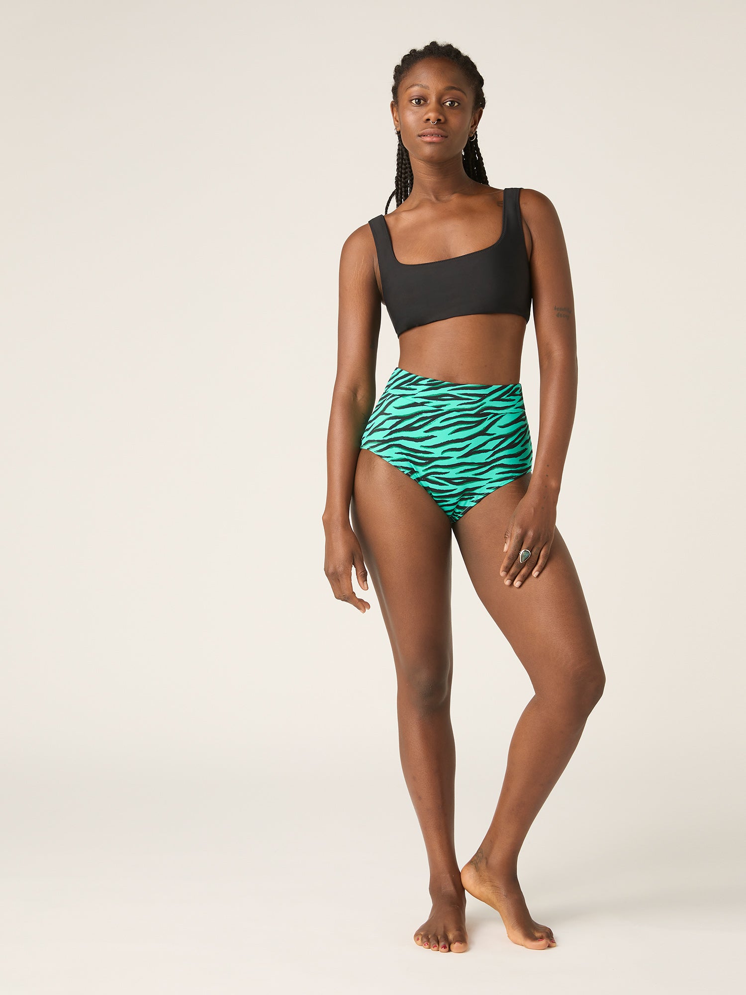 Modibodi Period Swimwear Hi-Waist Bikini Brief Light-Moderate In