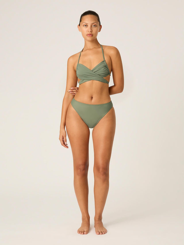Bademode Hi-Leg Cheeky Bottom Super Oasis Grün