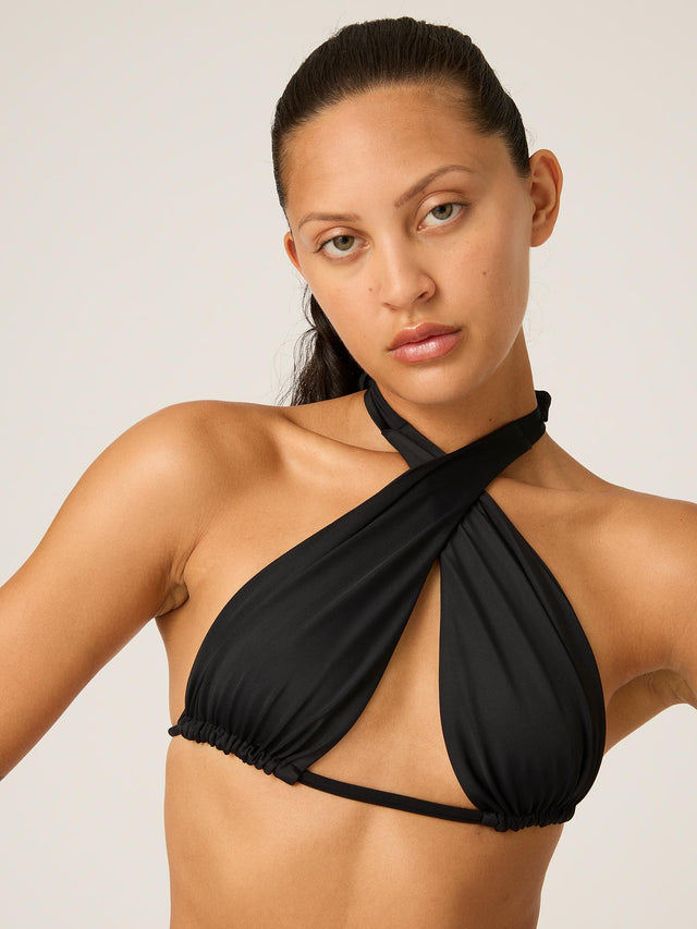 Bademode Multiway Bikini Top Schwarz