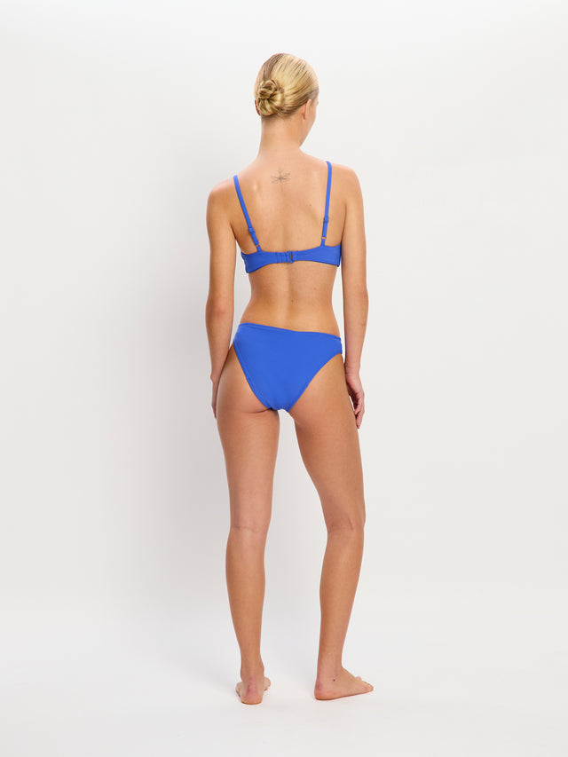 Ensemble bikini à décolleté plongeant Indigo électrique