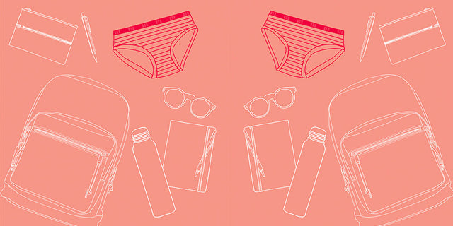 Get prepped for going #BackToSchool with RED by Modibodi period-proof underwear