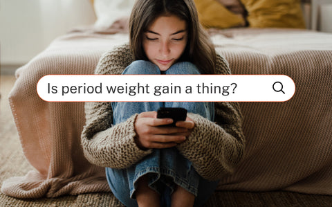 when does period weight gain start