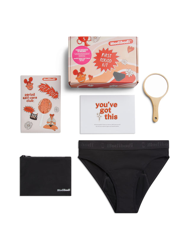 My First Period Kit 1 Pack Moderat Schwarz