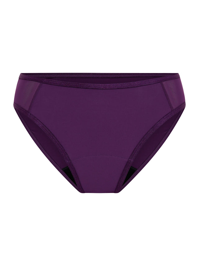 Allure Hi Waist Brief Moderate Mystic Purple