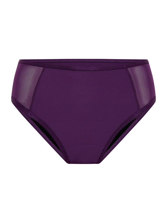 Allure Hi Waist Brief Moderate Mystic Purple