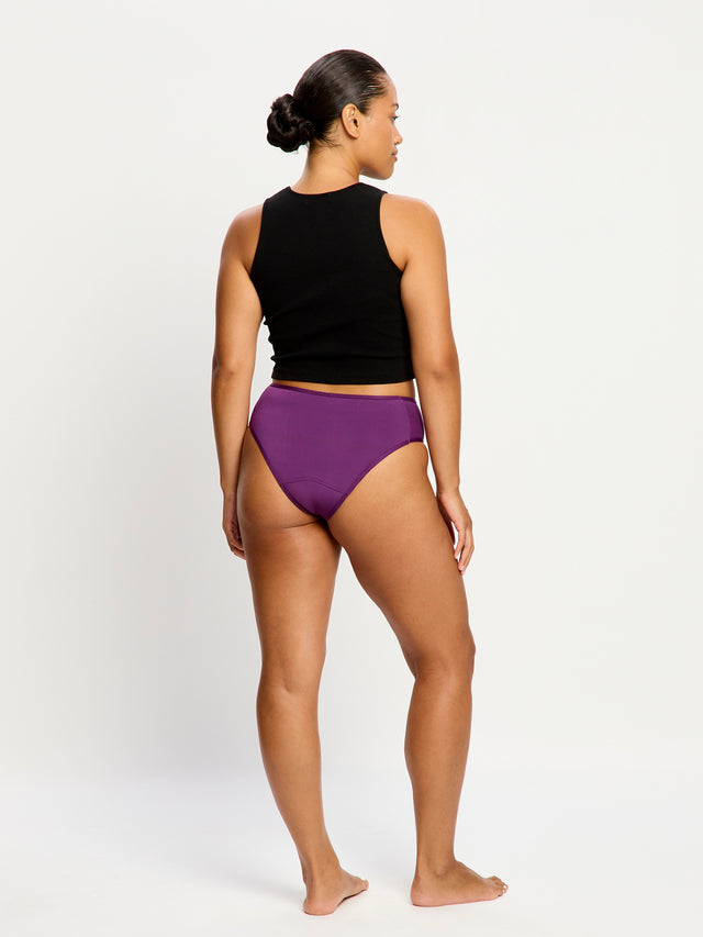Allure Hi Waist Brief Moderate Mystic Purple