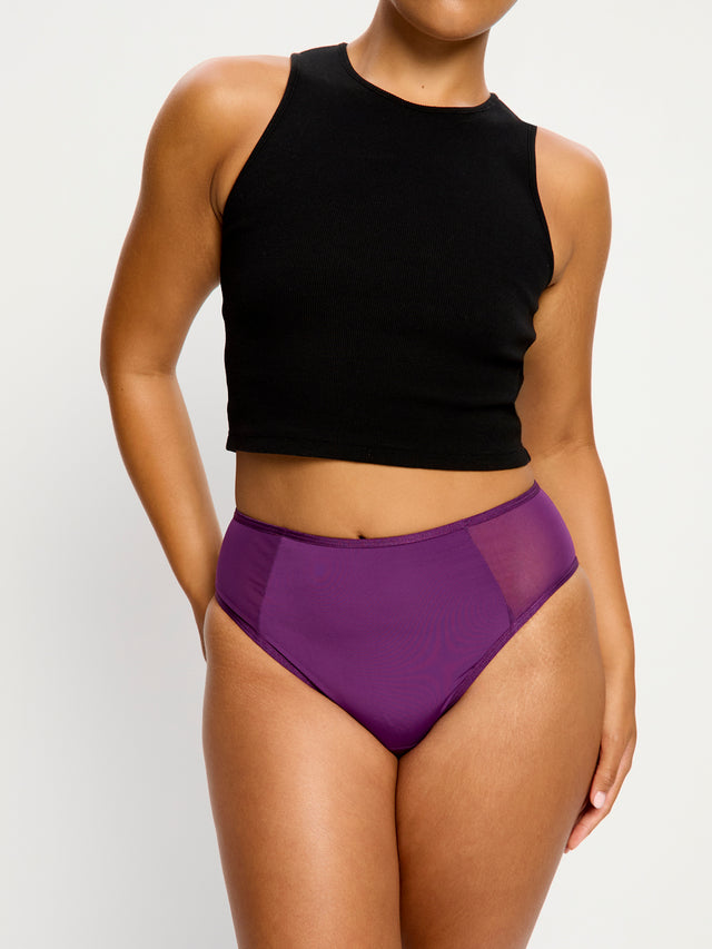 Allure Hi Waist Brief Moderate Mystic Purple
