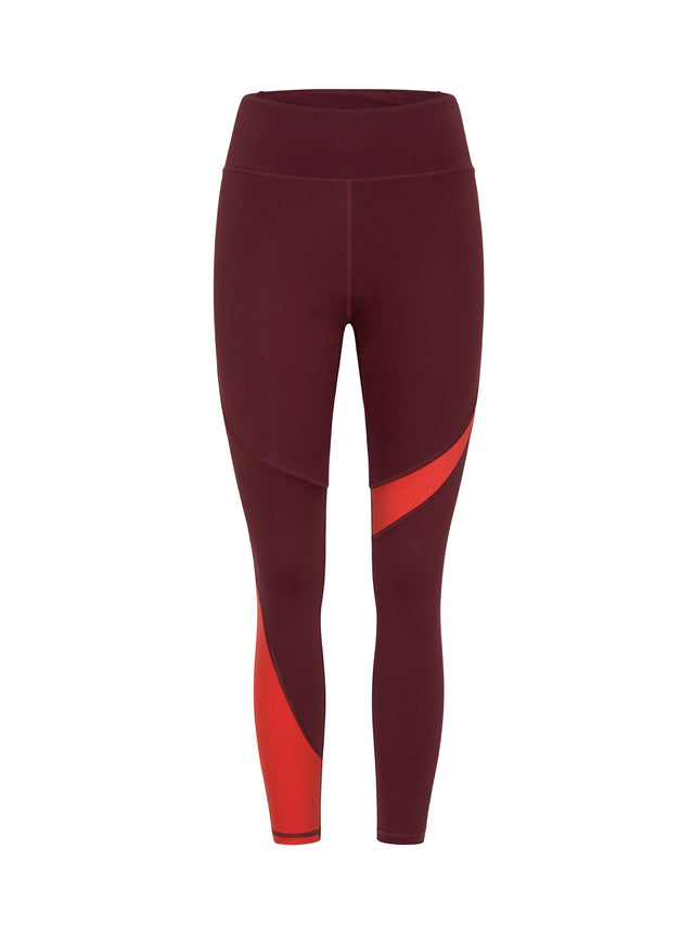 Puma X Modibodi 7/8 Active Legging Moderate Aubergine/Burnt red