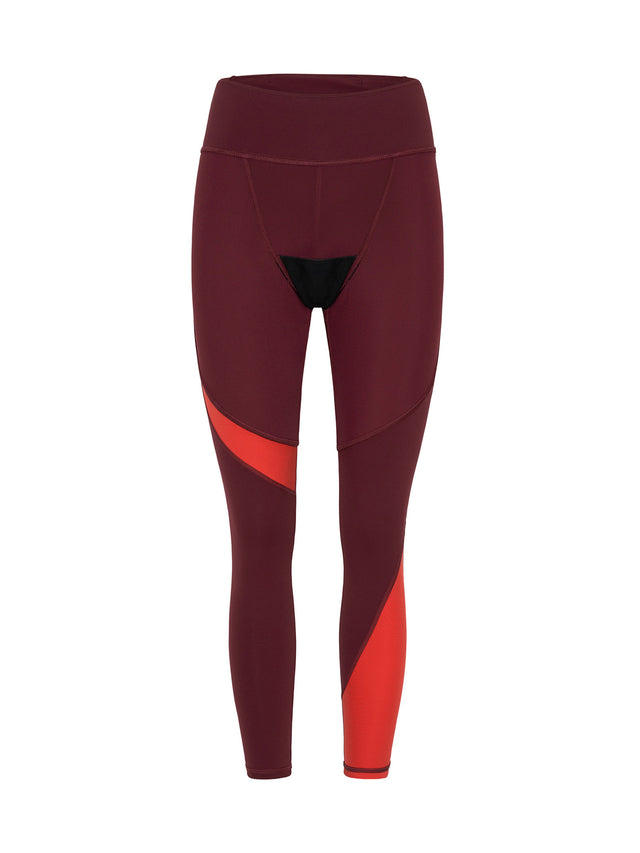 Puma X Modibodi 7/8 Active Legging Moderate Aubergine/Burnt red