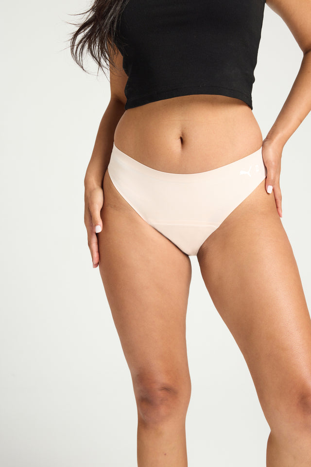 Puma X Modibodi Seamless Active Bikini Moderate Mist Pink