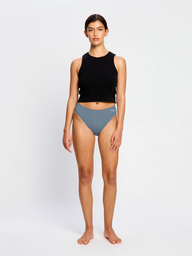 Bikini Actif sans coutures Puma X Modibodi flux moyen Bleu natif