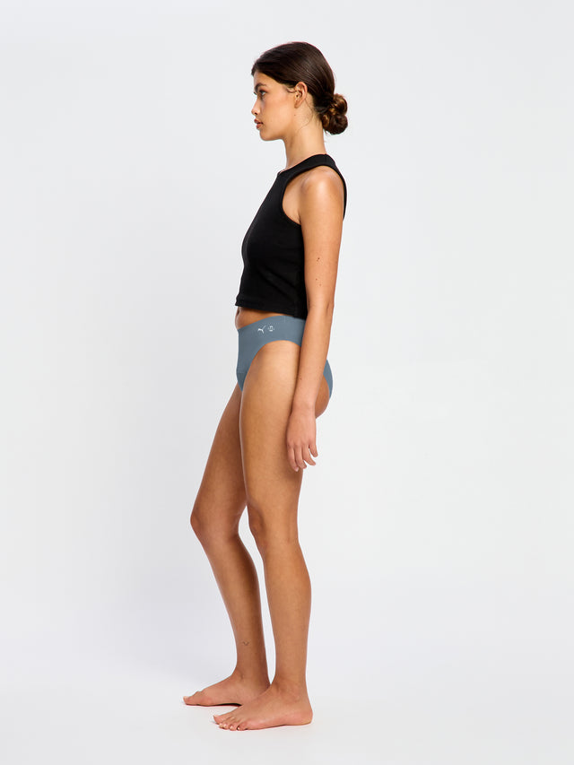 Bikini Actif sans coutures Puma X Modibodi flux moyen Bleu natif