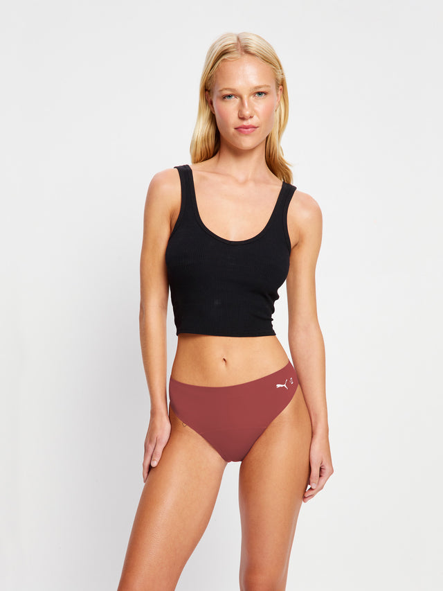 Puma X Modibodi Slip Actif Sans Coutures Modéré Prune Violette