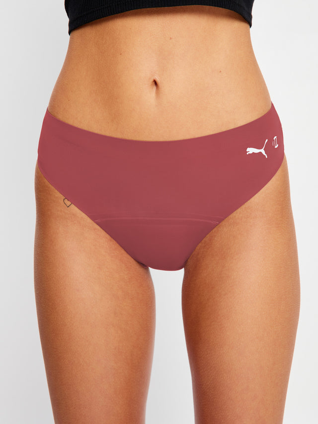 Puma X Modibodi Slip Actif Sans Coutures Modéré Prune Violette