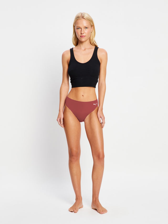 Puma X Modibodi Slip Actif Sans Coutures Modéré Prune Violette