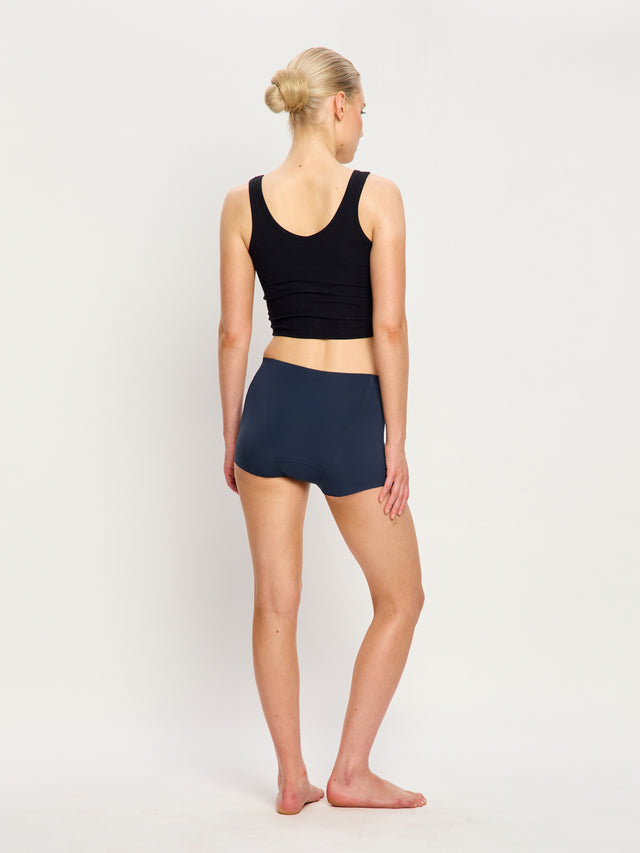 Sinnlicher Bikini mit hoher Taille, moderate Bedeckung, Bitter Chocolate Braun