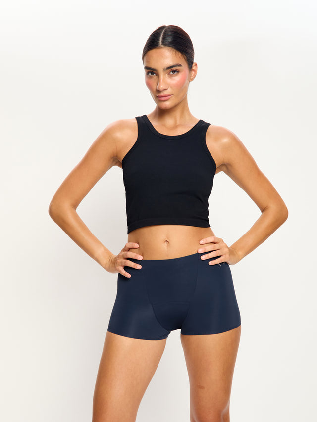 Sinnlicher Bikini mit hoher Taille, moderate Bedeckung, Bitter Chocolate Braun