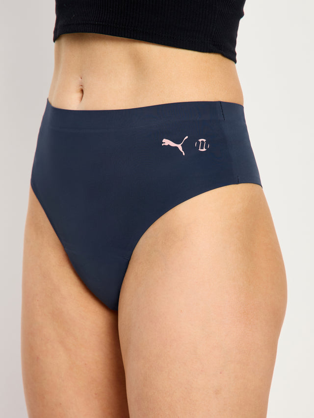 Puma X Modibodi sans coutures Actif taille haute cheeky flux moyen Minuit