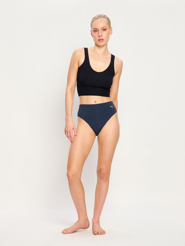 Puma X Modibodi Seamfree Active Hi Waist Cheeky Moderate Midnight 3 Pack