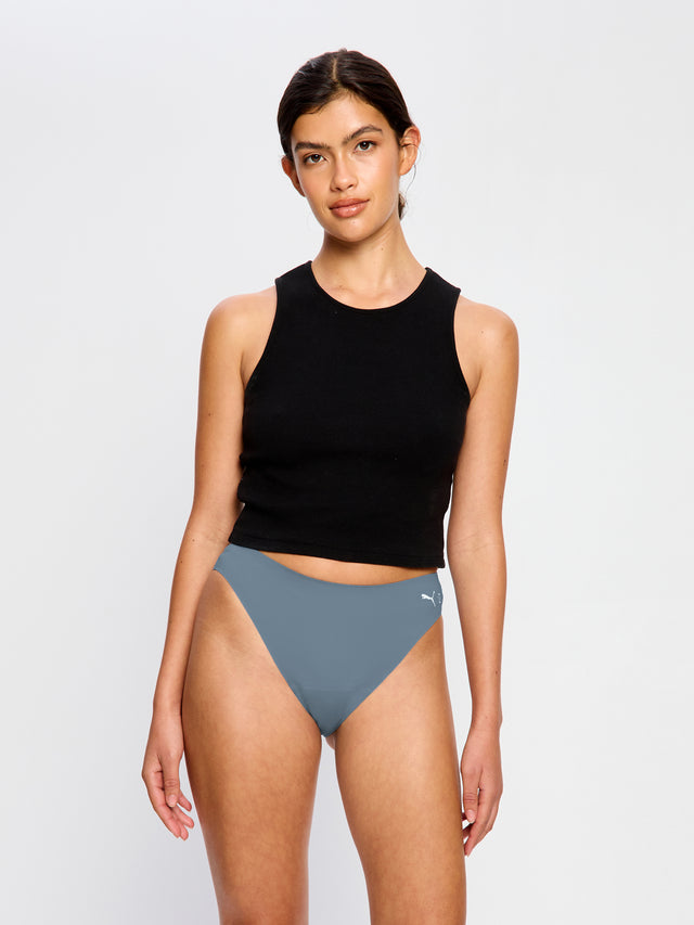 Puma X Modibodi sans coutures Actif échancré cheeky flux moyen Bleu natif