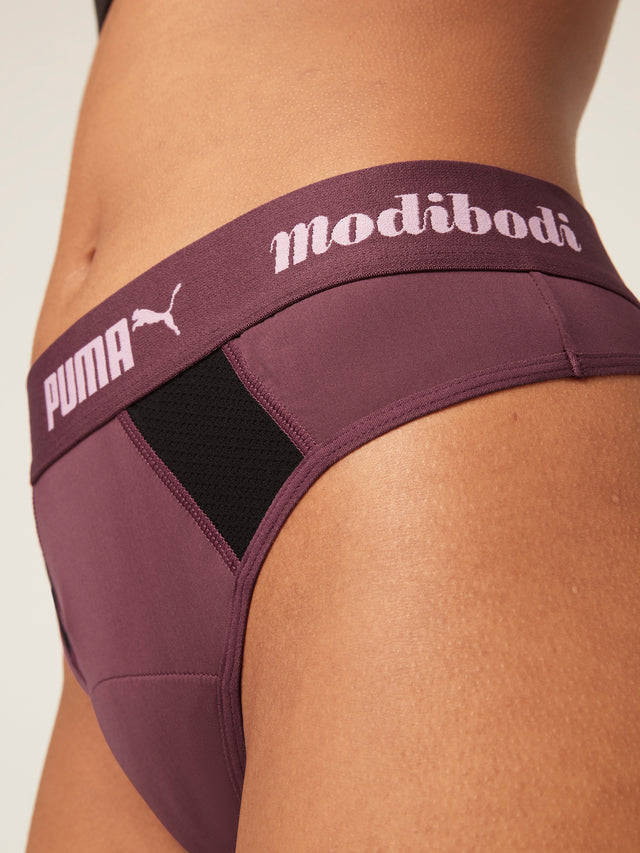 Puma x Modibodi Active Thong Light Grape Wine/Black